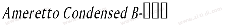 Ameretto Condensed B字体转换